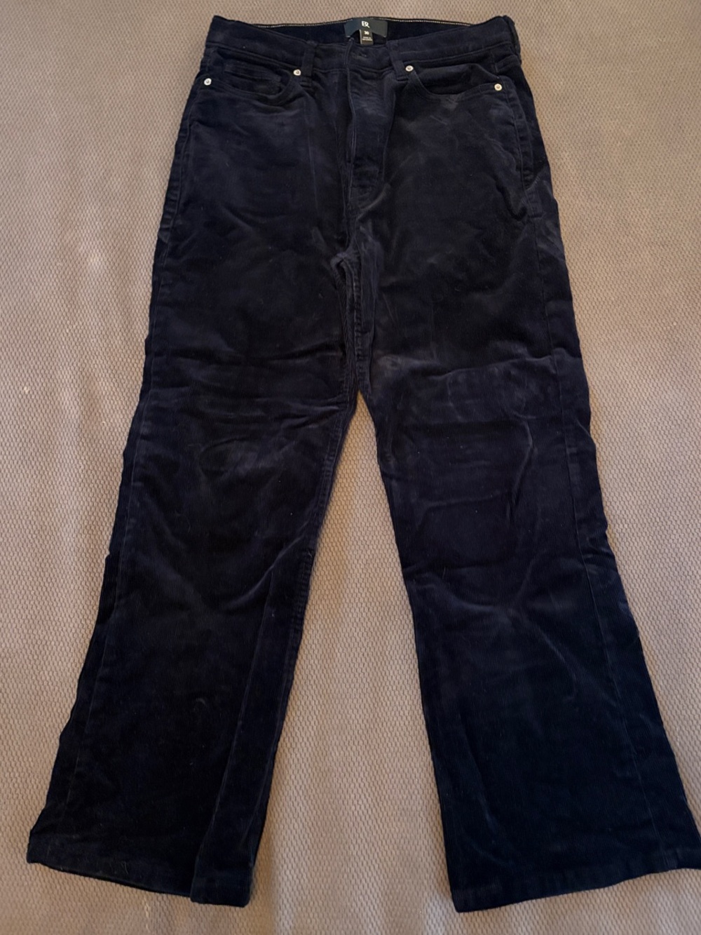 Banana Republic Black Corduroy Wide Leg Jeans
